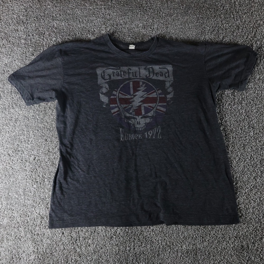 Grateful Dead Europe 1972 T Shirt Mens Large Steal Your Face Skull Band Tee